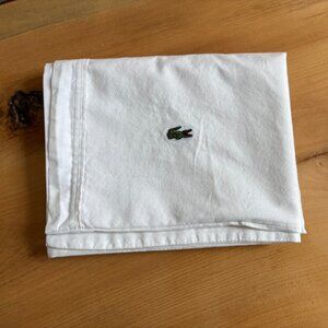 Single Izod cotton white pillowcase